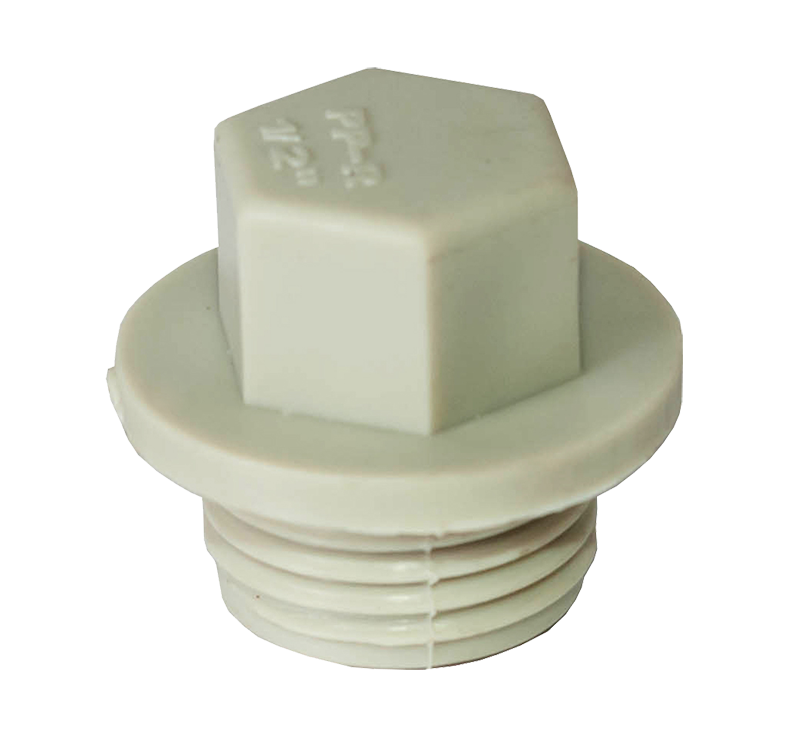Заглушка PPR 3/4"З  Tebo сіра 80/960