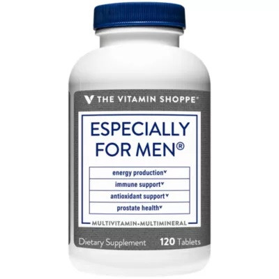 Комплексні вітаміни для чоловіків the Vitamin Shoppe Especially for Men Multivitamin Supports Prostate 120 таб.