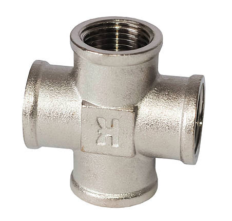 Хрестовина латунна різьбова 1/2"ВВ RSk Італія 30/120, фото 1