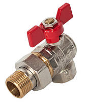 Кран-американка угловой 1/2" ASСO PN40 14/112