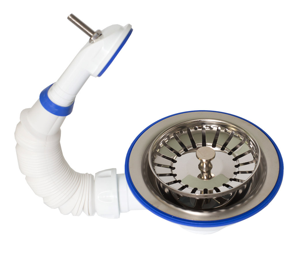 Чаша Сифона для Мойки с Круглым Переливом Ø115 UNICORN Е156 1/50 ...