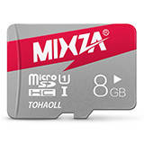 Карта памяти MIXZA MicroSD 8GB Class 10-SDHC.