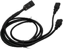 Провід живлення роздвоєний 220V 3 PIN (для підключення 2-х вентиляторів)
