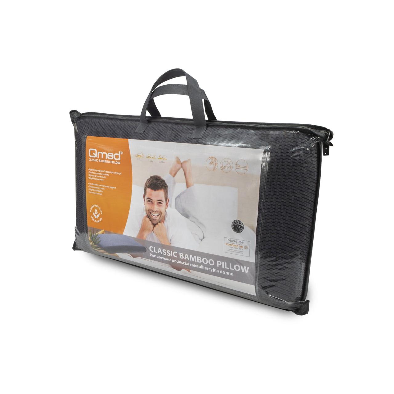 Ортопедична бамбукова подушка з перфорацією Qmed Classic Bamboo Pillow
