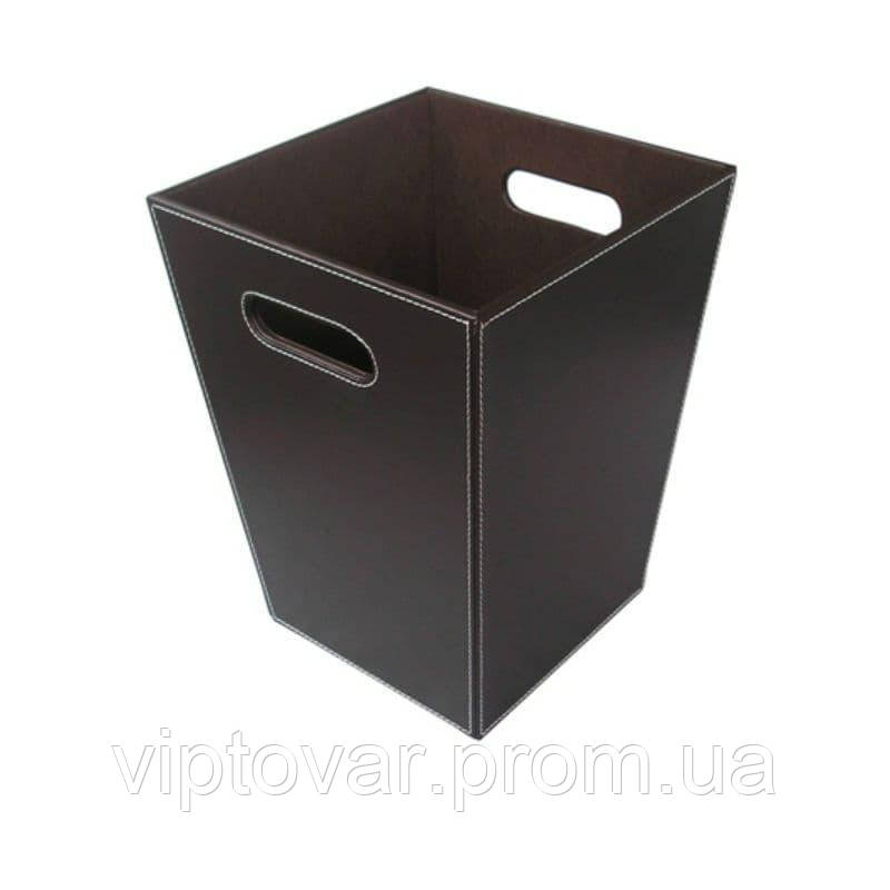 Кожаная Корзина Канцелярская "LEATHER BASKET 2048BRN", Офисная Кожаная ...