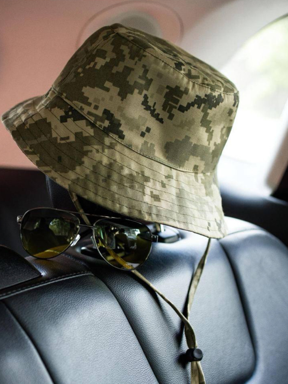 Панама чоловіча літня піксель камуфляж. Живе фото, фото 1