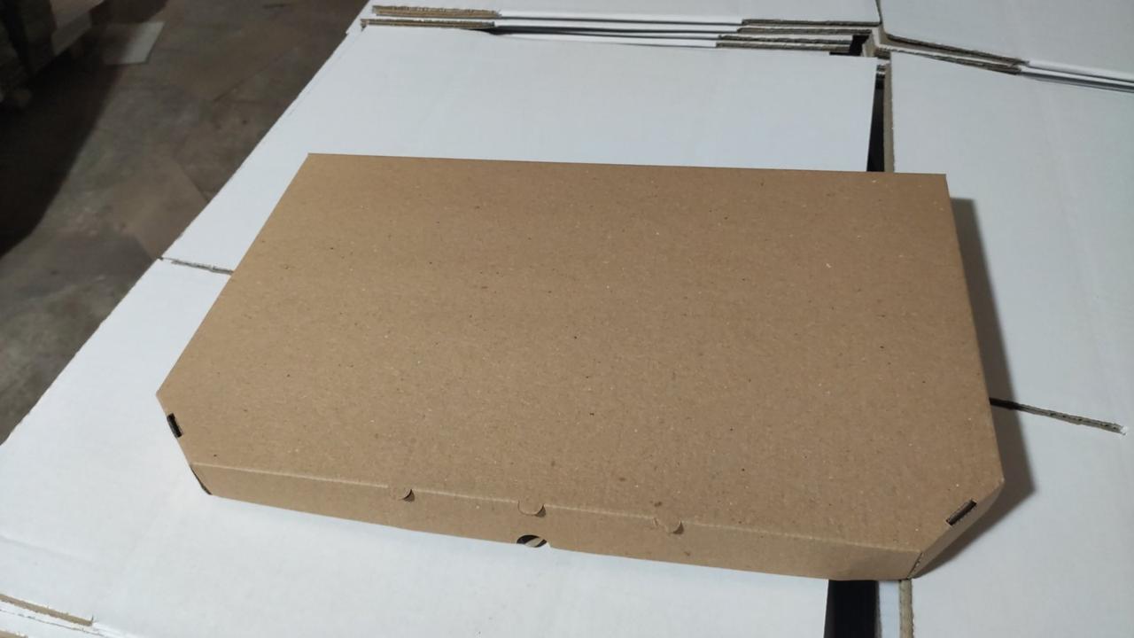 Коробка для чебурека, кальцоне 500*300*35 мм, біла (мінімальне замовлення 100шт)