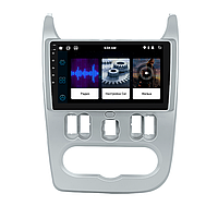 Штатная магнитола Lesko для Renault Sandero I 2009-2014 экран 9" 1/16Gb/ Wi-Fi Optima GPS Android