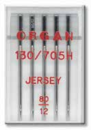 Иглы швейные ORGAN (Япония) JERSEY №80/12, для бытовых швейных машин