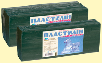 Пластилін скульптурний оливковий "Гамма", 800 г, фото 1