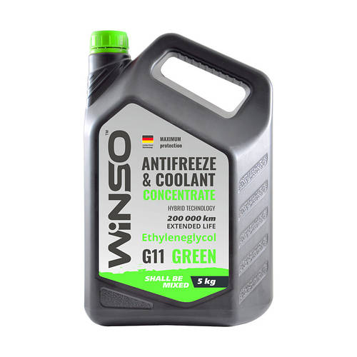 Антифриз Концентрат WINSO G11 ЗЕЛЕНЫЙ 5 л. ANTIFREEZE CONCENTRATE WINSO ...