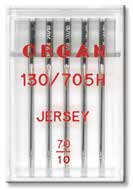 Голки швейні ORGAN (Японія) JERSEY №70/10 для побутових швейних машин