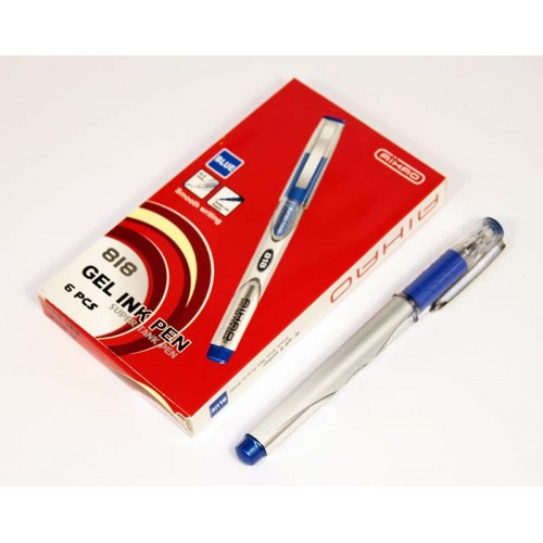 Ручка гелева Aihao 818, синя (7070), фото 1