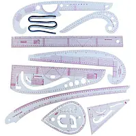 Набор портновских лекал линеек для кроя и квилтинга 9 шт (5931)