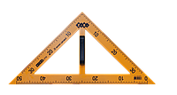 Угольник для школьной доски TEACHER 90°/45° с максимальной стороной 50 см ZiBi (5861)