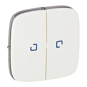 Legrand Valena ALLURE Клавіша вимикача 2-клавішного з підсвіткою білий 755225