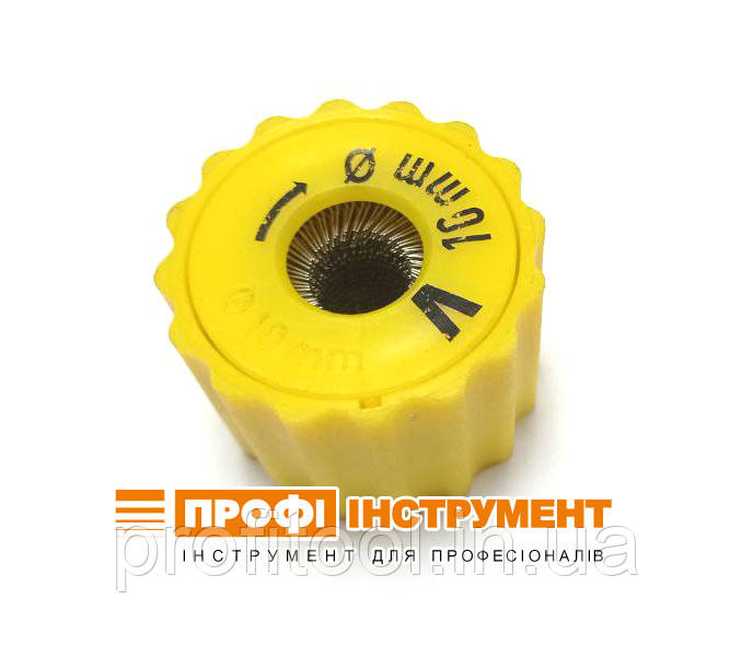 Щітка LESSMANN фітингова для зовнішньої очистки труб D12 мм; стальний латунований дріт (037922), фото 1