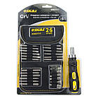 Викрутка + біти 18шт + насадки торцеві 6шт CrV Sigma (4002111), фото 2