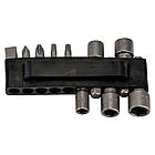 Викрутка з реверсом + тріскачка + біти 11шт CrV Sigma (4001131), фото 7