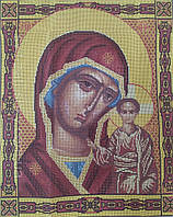 Канва для вышивки с нанесенным рисунком "Казанская Богородица"