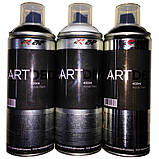 Емаль, фарба універсальна 2ХР ART DECO RAL 9005 чорний мат 400 мл, фото 2