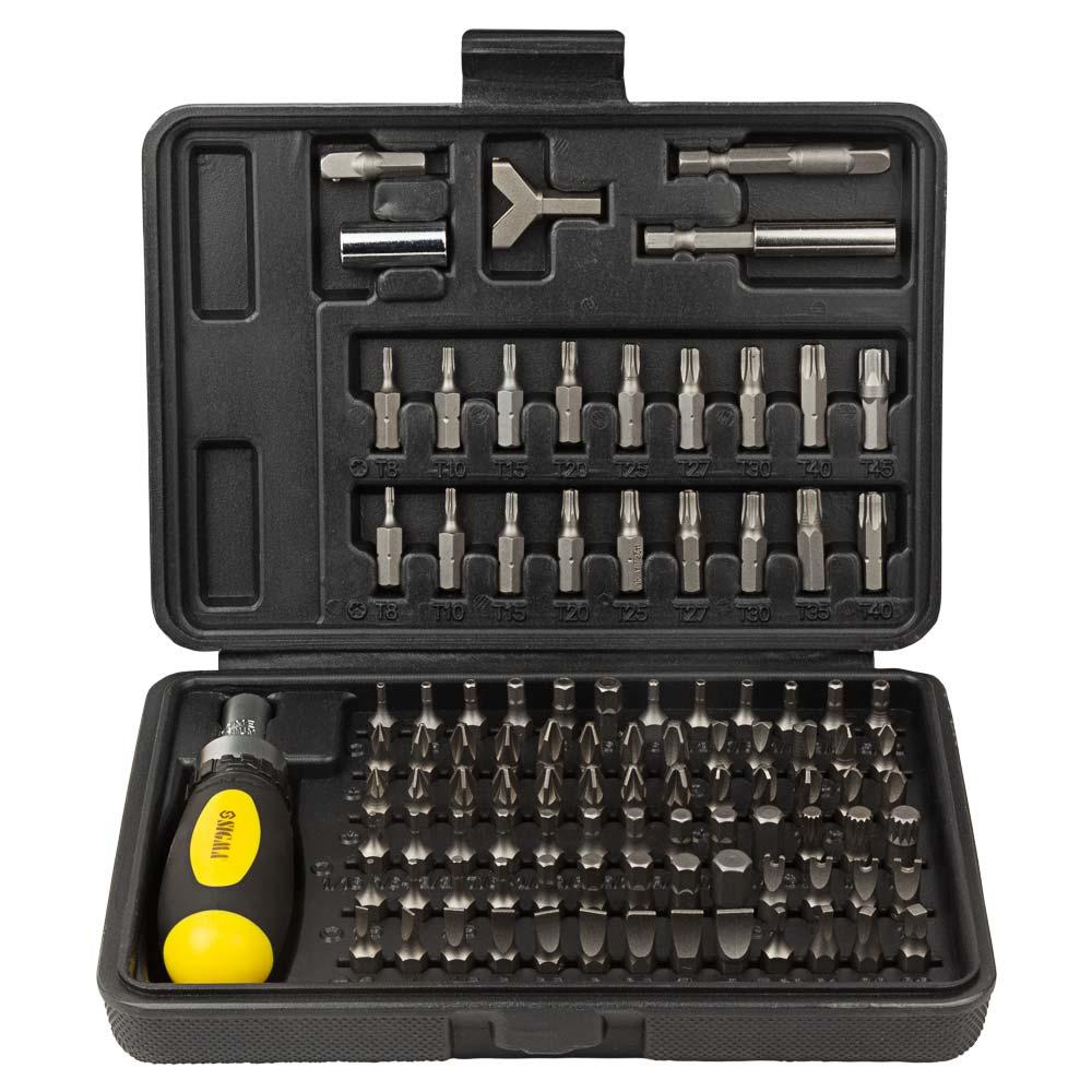 Викрутка з реверсом + біти 101шт CrV (кейс) Sigma (4002501), фото 1