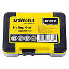 Набір біт + адаптер 32шт S2 Chrome (кейс) Sigma (4013811), фото 5