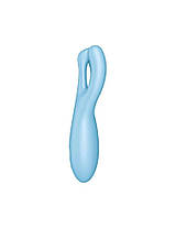 Cliter Smart Vibrator Satisfyer Threesome 4 Blue з трьома пальцями, фото 2