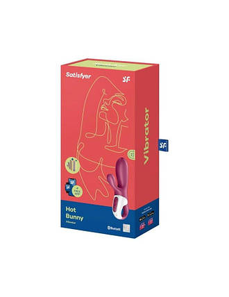Розумний вібратор кролика з нагрітим Satisfyer Hot Bunny, фото 2