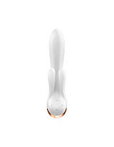 Смарт вібратор-кролик з подвійним відростком Satisfyer Double Flex White, фото 2