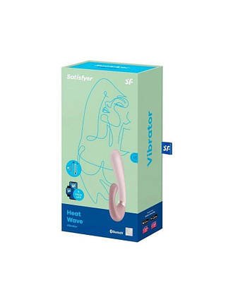 Смарт вібратор-кролик з підігрівом Satisfyer Heat Wave Mauve, фото 2