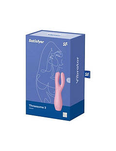 Клілічний вібратор Satisfyer Threesome 3 Pink з трьома пальцями, фото 2