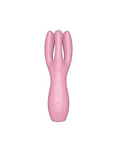 Клілічний вібратор Satisfyer Threesome 3 Pink з трьома пальцями, фото 2