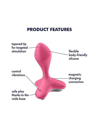 Анальний вилка з вібрацією Satisfyer Game Changer Pink, фото 2
