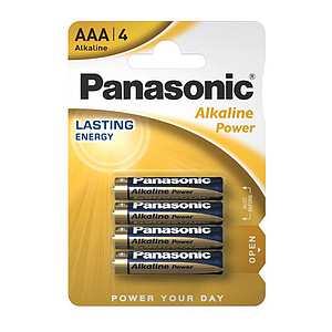Батарейки AAA (LR03) Panasonic Alkaline Power (1.5v) 4шт.