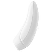 Вакуумний кліторальний стимулятор Satisfyer Curvy 1+ White з керуванням через інтернет, фото 3