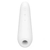 Вакуумний кліторальний стимулятор Satisfyer Curvy 1+ White з керуванням через інтернет, фото 3