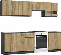 Кухня LUX длина кухни 2,4 м, без столешницы DS-LUX