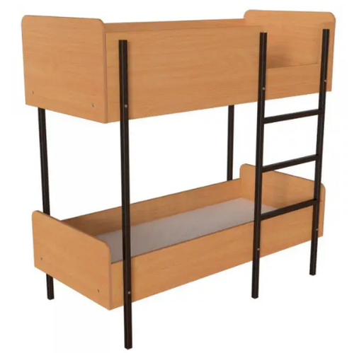 Купить Кровать двухъярусная на металлическом каркасе для общежитий ...