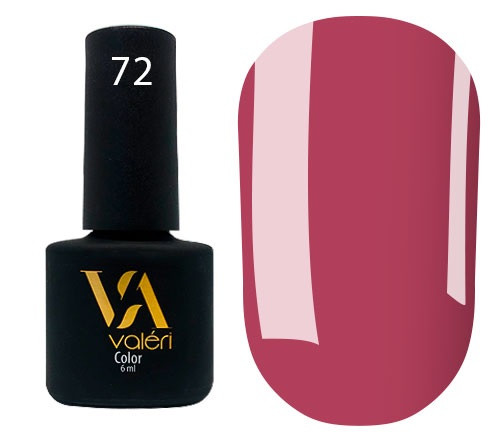 Гель-лак Vaлерi Color 072 Ягідний рожевий 6 мл