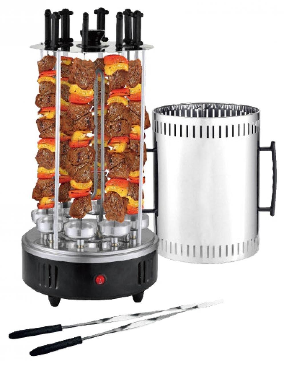 Електрична шашличниця Domotec BBQ MS-7781 1000 Вт + 5 шампурів