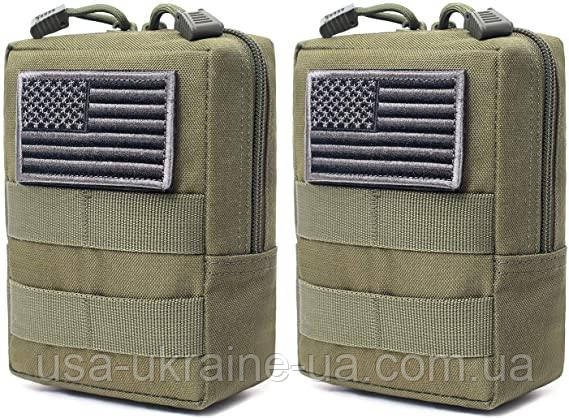 Набір тактичних підсумків 2 Pack Molle Pouches, фото 1