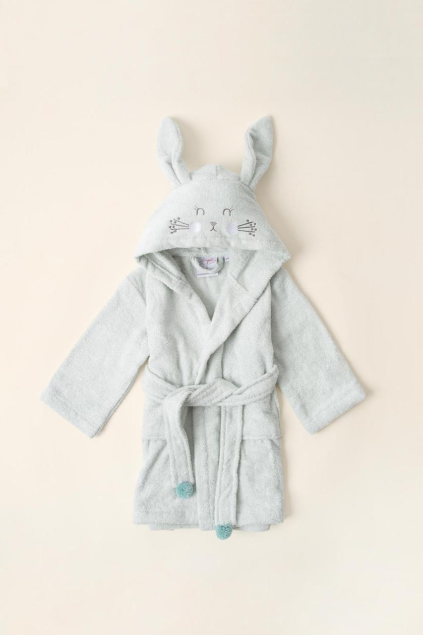 Халат дитячий Irya - Bunny mint ментоловий 2-3 роки