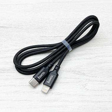 USB кабель HOCO X14 Type-C to Lightning 20W 1м (чорний), фото 3