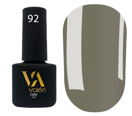 Гель-лак Vaлерi Color 092 Темно-сірий 6 мл