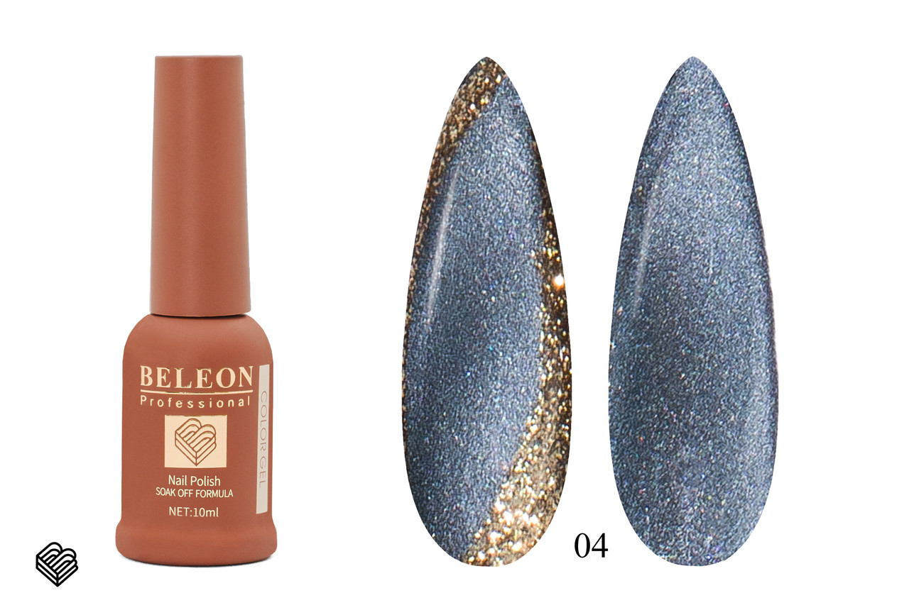 Гель-лак BELEON Peacock Cat Eye 10мл №04