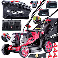 Акумуляторна газонокосарка Worcraft CLM-S40Li + 2 АКб 4А/год і ЗУ