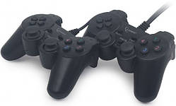 Геймпад подвійний Gembird JPD-UDV2-01 USB black