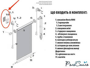Кришечки зі скотчем для кронштейнів Besta mini (1 пара), фото 3