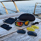 Тактичні окуляри зі змінними лінзами, 3 лінзи, окуляри для військових, окуляри для стрільби, антивідблиск окуляри, фото 8